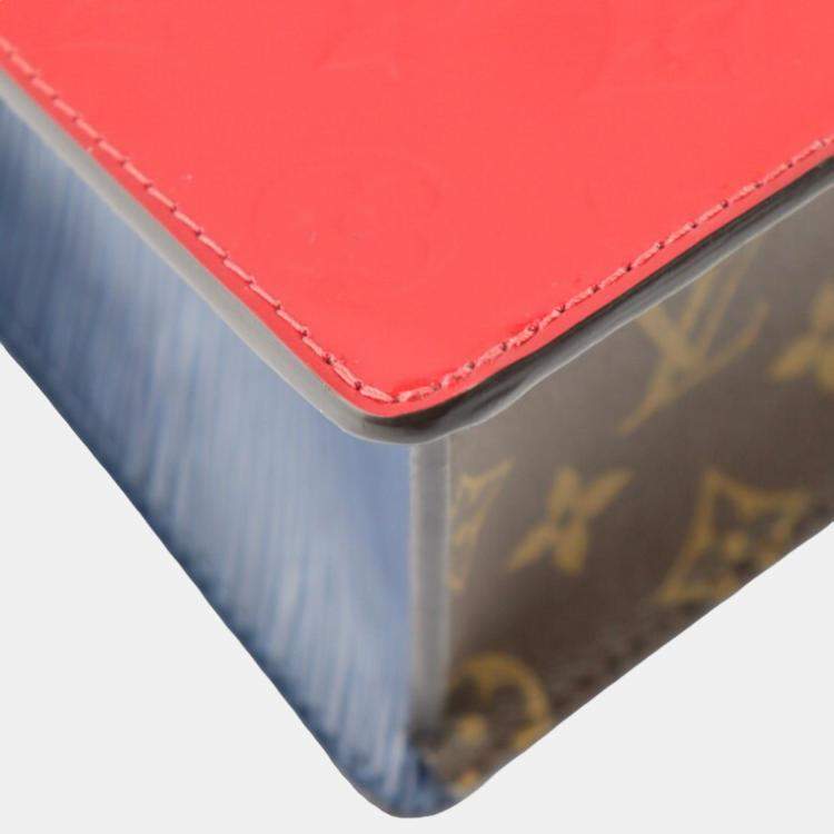 Pre Owned Louis Vuitton Red Monogram Canvas and Epi Leather Satchel Bag