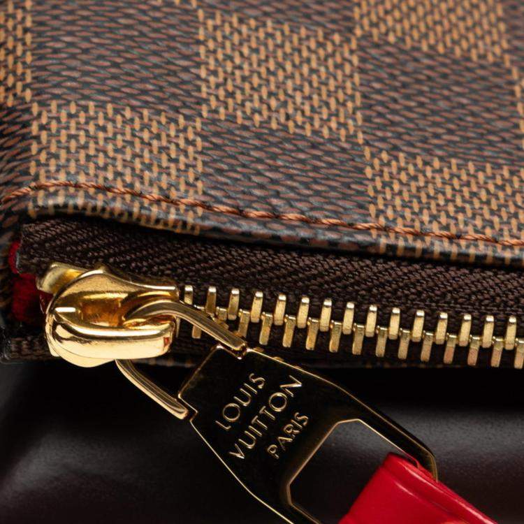 Pre Owned Louis Vuitton Brown Damier Twice Shoulder Bag 