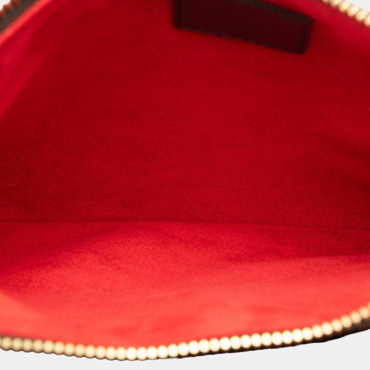 Pre Owned Louis Vuitton Brown Damier Twice Shoulder Bag 