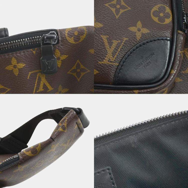 Pre Owned Louis Vuitton Brown Monogram Macassar Christopher Bumbag