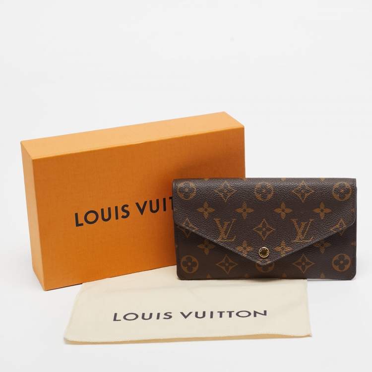 Pre Owned Louis Vuitton Monogram Canvas Sarah Wallet