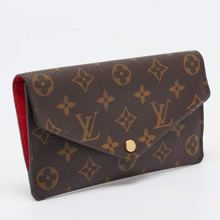 Pre Owned Louis Vuitton Monogram Canvas Sarah Wallet