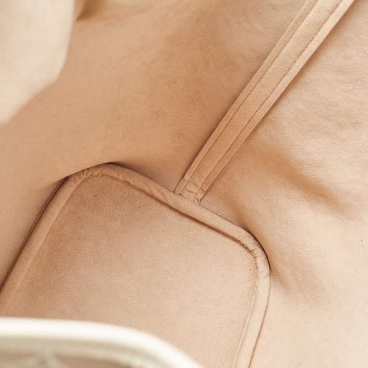 Pre Owned Louis Vuitton Khaki/Beige Monogram Empreinte Leather Spring In The City Neverfull MM Bag
