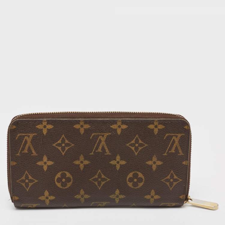Pre Owned Louis Vuitton Monogram Canvas Zippy Wallet 