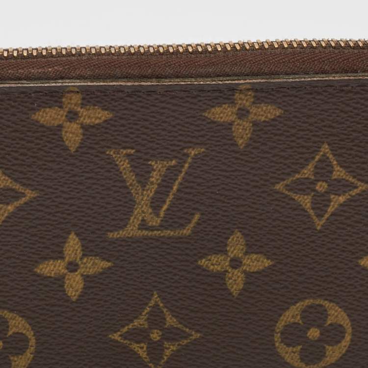 Pre Owned Louis Vuitton Monogram Canvas Zippy Wallet 