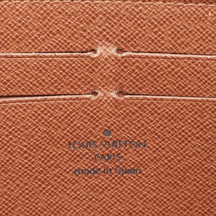 Pre Owned Louis Vuitton Monogram Canvas Zippy Wallet 