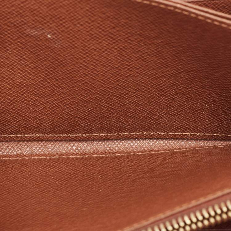 Pre Owned Louis Vuitton Monogram Canvas Zippy Wallet 