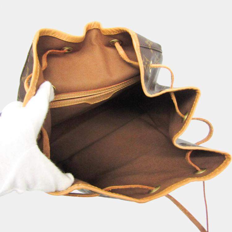 Pre Owned Louis Vuitton Brown Canvas GM Montsouris Backpacks