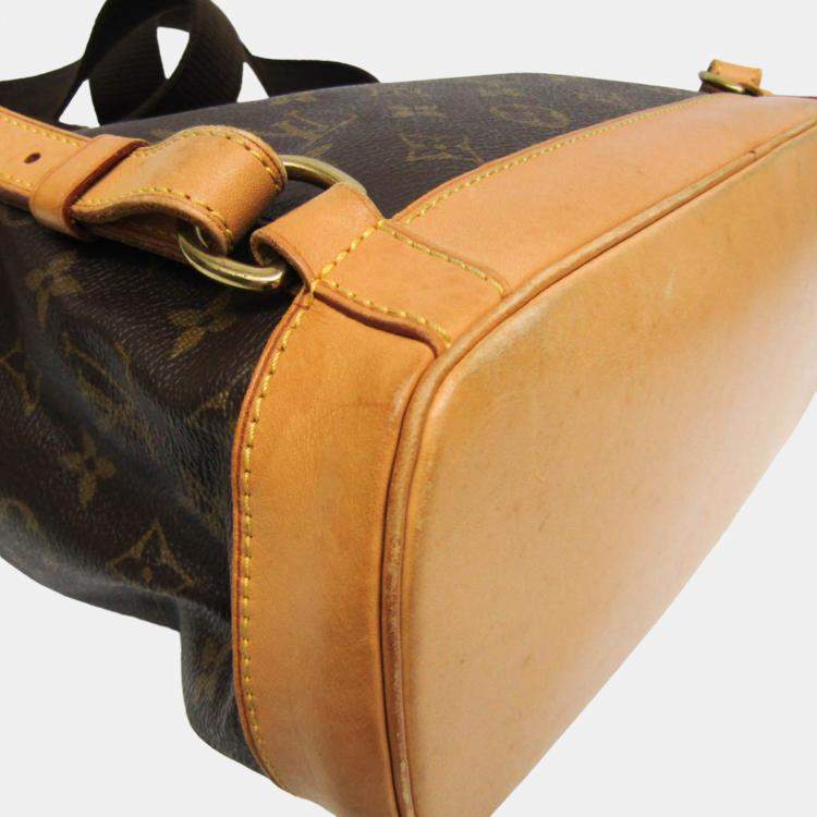 Pre Owned Louis Vuitton Brown Canvas GM Montsouris Backpacks