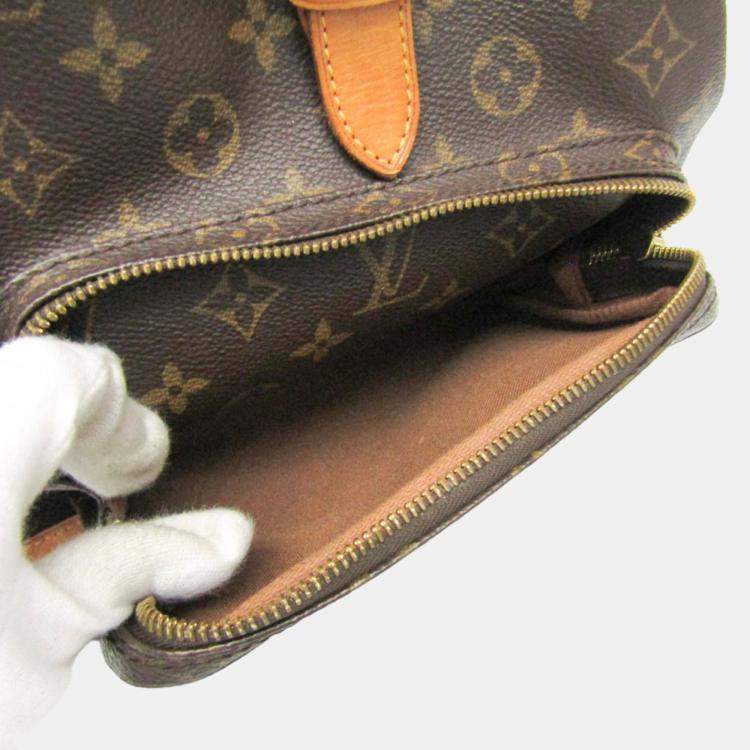Pre Owned Louis Vuitton Brown Canvas GM Montsouris Backpacks