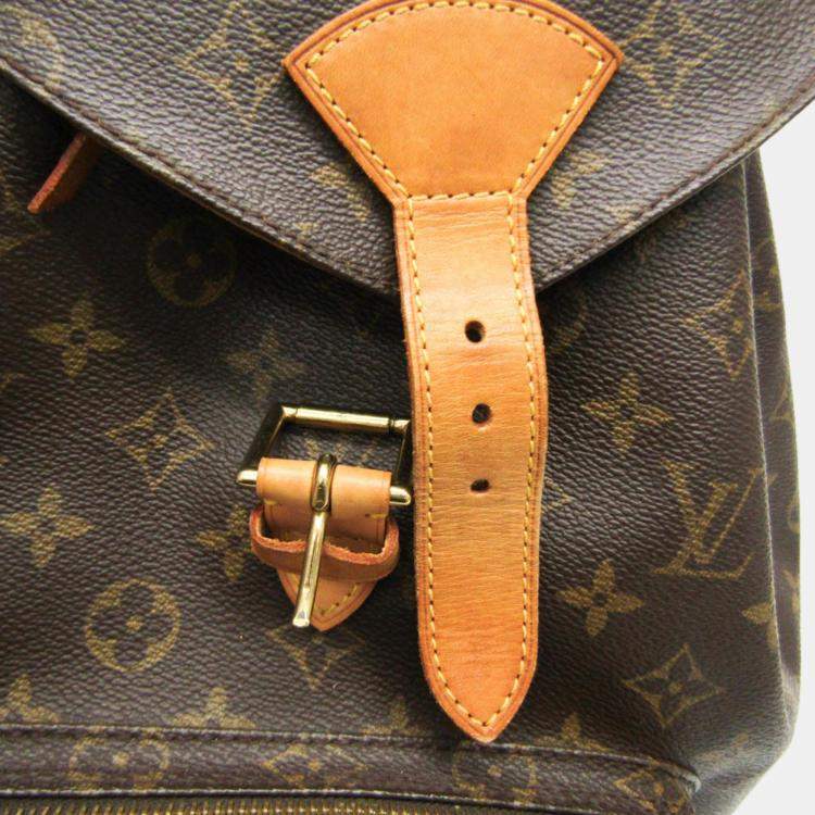 Pre Owned Louis Vuitton Brown Canvas GM Montsouris Backpacks