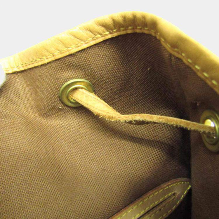 Pre Owned Louis Vuitton Brown Canvas GM Montsouris Backpacks