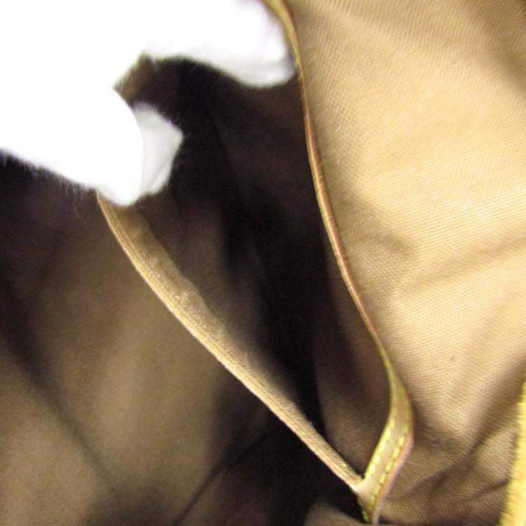 Pre Owned Louis Vuitton Brown Canvas GM Montsouris Backpacks