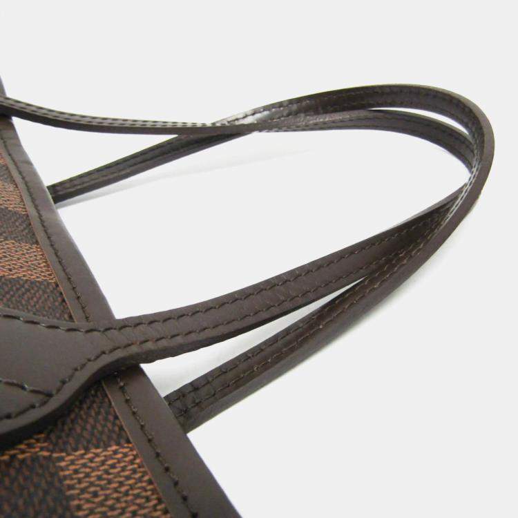 Pre Owned Louis Vuitton Brown Damier Ebene Canvas Neverfull PM Tote Bag