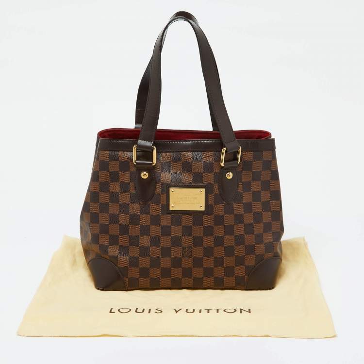 Pre Owned Louis Vuitton Damier Ebene Canvas Hampstead PM Bag