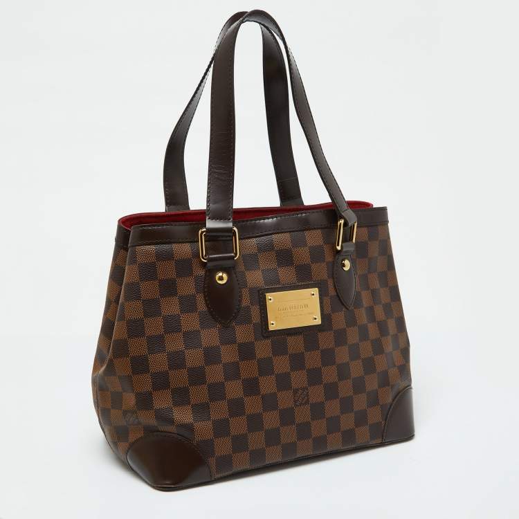 Pre Owned Louis Vuitton Damier Ebene Canvas Hampstead PM Bag
