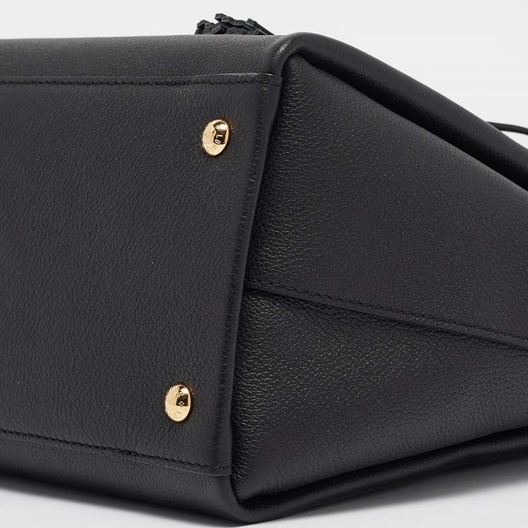Pre Owned Louis Vuitton Black Leather Lockme Day MM Bag