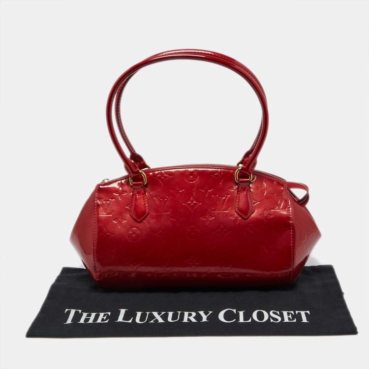 Pre Owned Louis Vuitton Pomme D’Amour Monogram Vernis Sherwood PM Bag