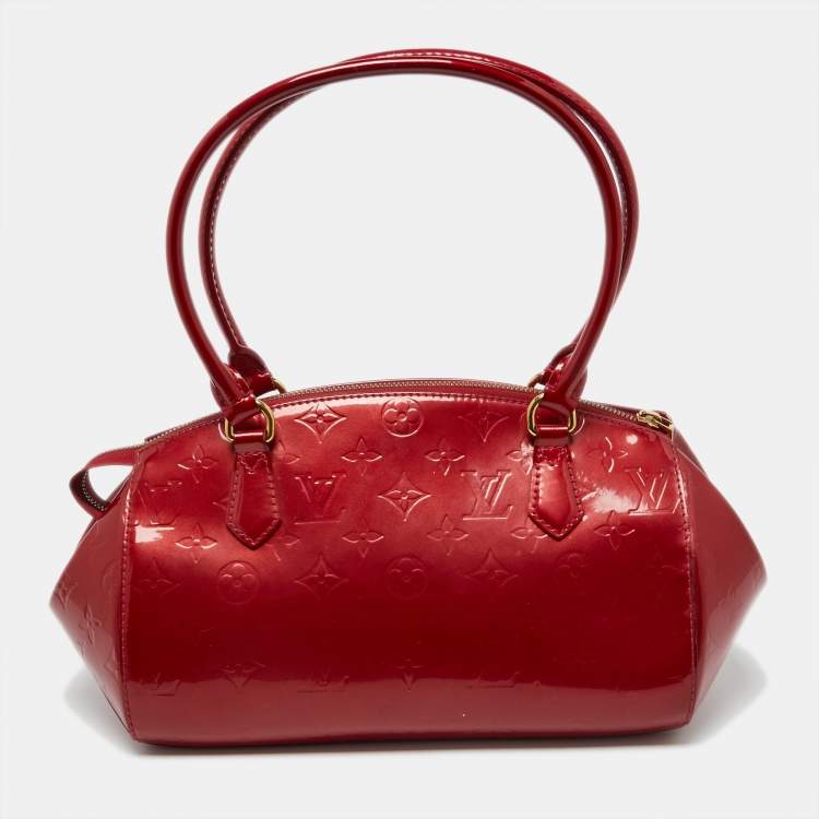 Pre Owned Louis Vuitton Pomme D’Amour Monogram Vernis Sherwood PM Bag
