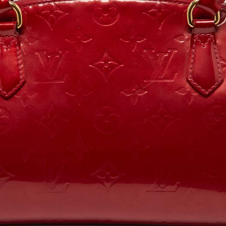 Pre Owned Louis Vuitton Pomme D’Amour Monogram Vernis Sherwood PM Bag