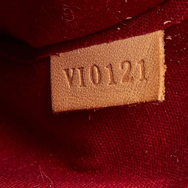 Pre Owned Louis Vuitton Pomme D’Amour Monogram Vernis Sherwood PM Bag