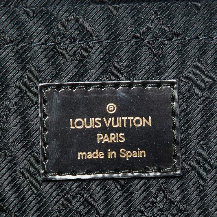 Pre Owned Louis Vuitton Grey Suede and Leather Limited Edition Havane Stamped Trunk GM Bag