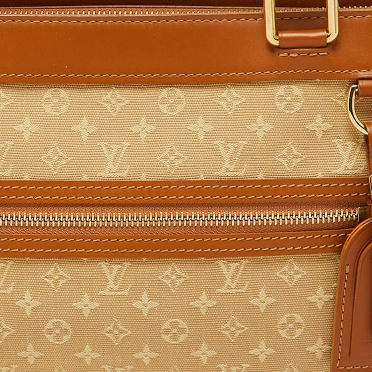Pre Owned Louis Vuitton Beige Monogram Mini Lin Lucille PM TST Bag