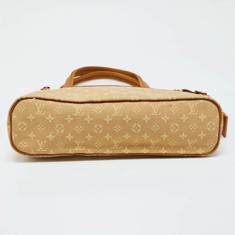 Pre Owned Louis Vuitton Beige Monogram Mini Lin Lucille PM TST Bag
