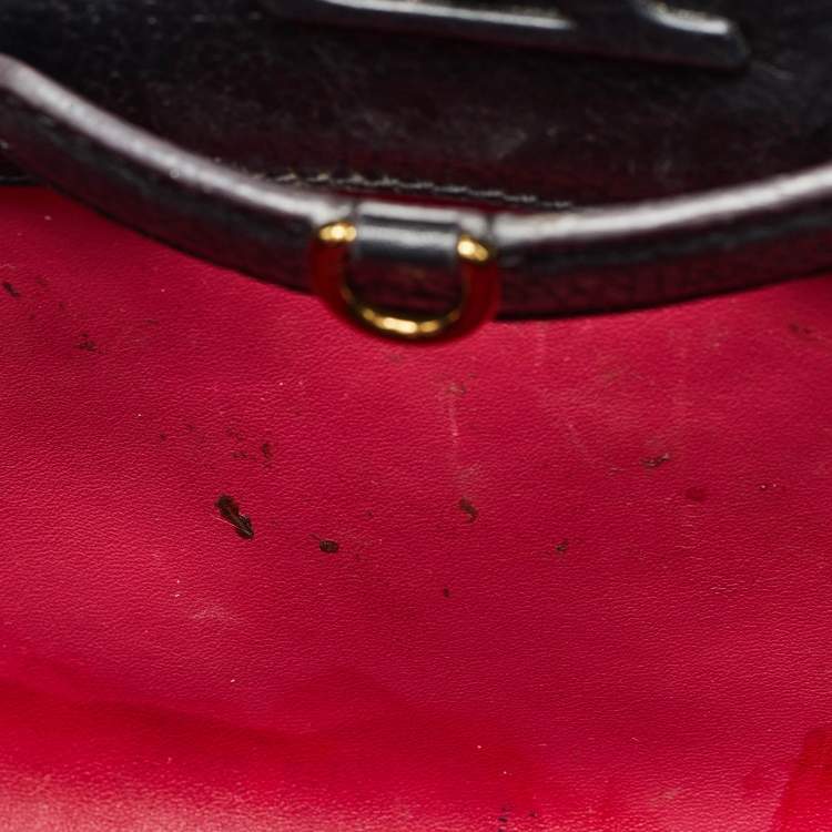 Pre Owned Louis Vuitton Black Taurillon Leather Capucines PM Bag