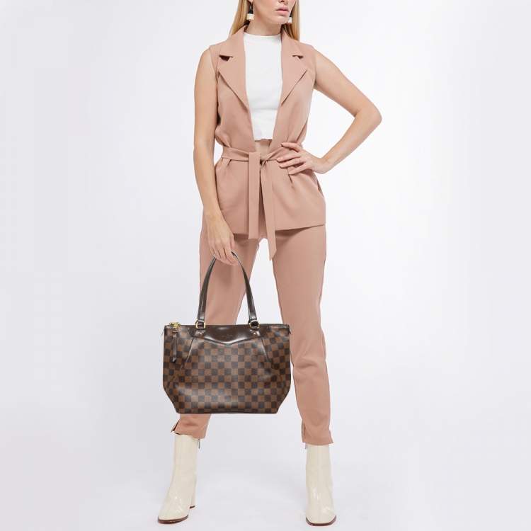Pre Owned Louis Vuitton Damier Ebene Canvas Westminster PM Bag