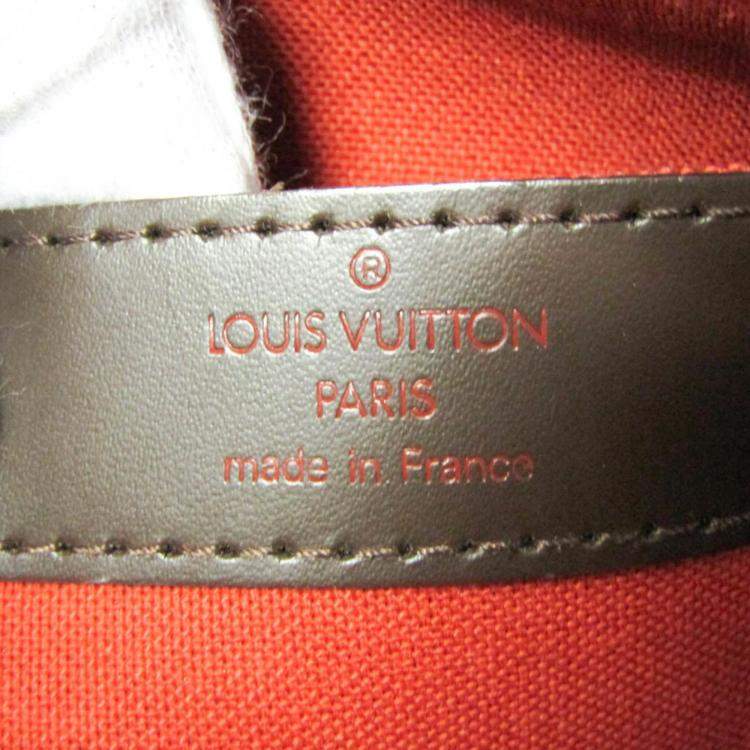Pre Owned Louis Vuitton Brown Damier Ebene Naviglio Messenger Bag