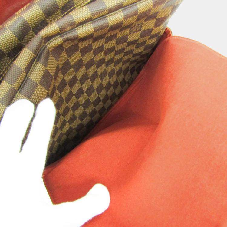 Pre Owned Louis Vuitton Brown Damier Ebene Naviglio Messenger Bag