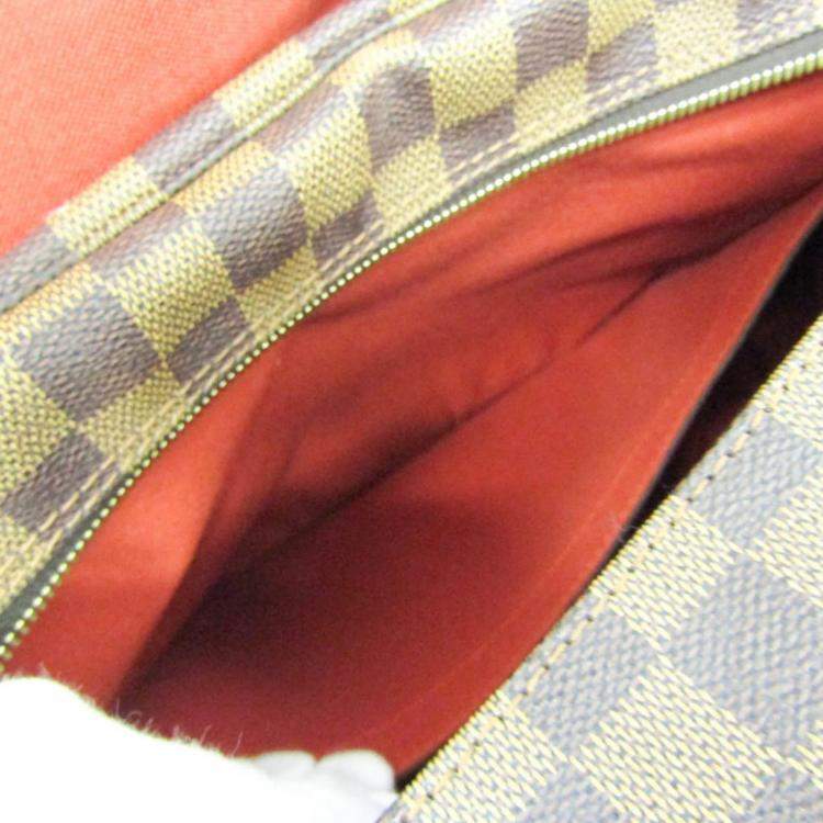 Pre Owned Louis Vuitton Brown Damier Ebene Naviglio Messenger Bag