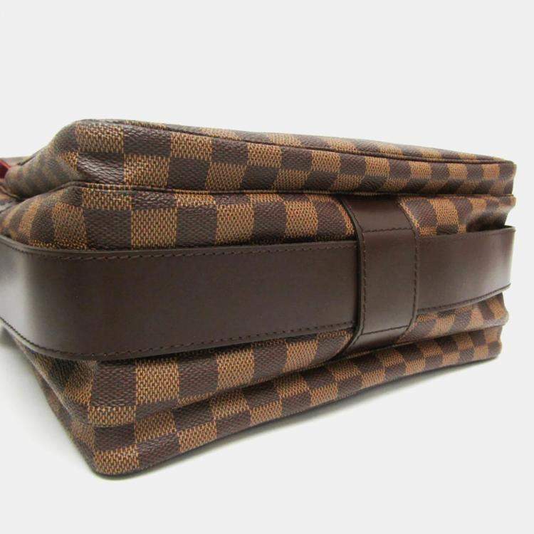 Pre Owned Louis Vuitton Brown Damier Ebene Naviglio Messenger Bag