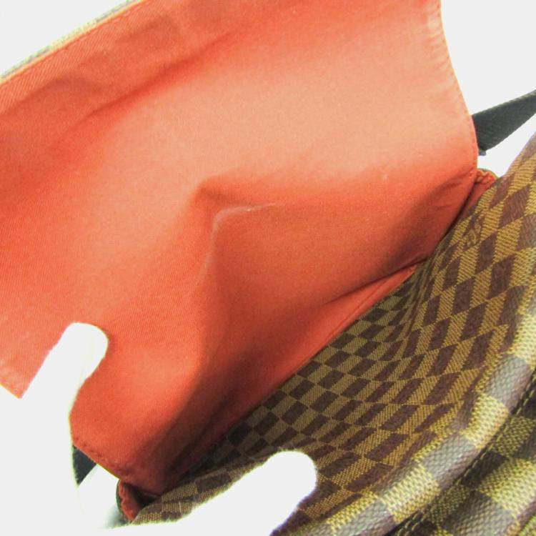 Pre Owned Louis Vuitton Brown Damier Ebene Naviglio Messenger Bag