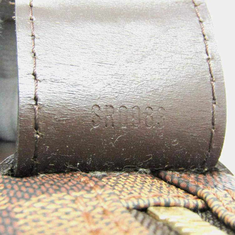 Pre Owned Louis Vuitton Brown Damier Ebene Naviglio Messenger Bag