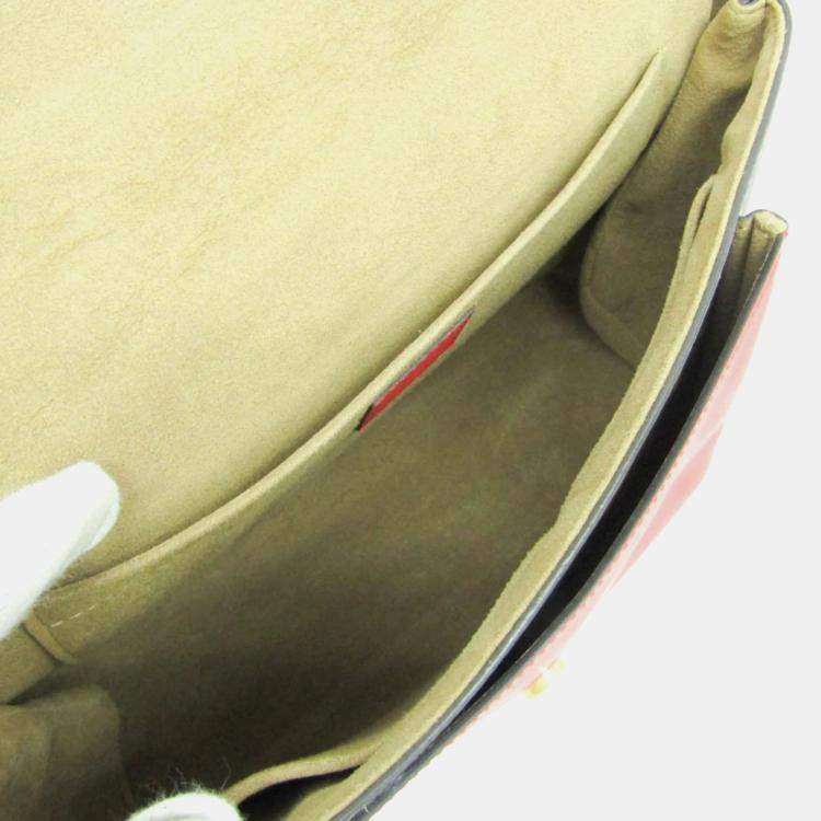 Pre Owned Louis Vuitton Brown/Red Monogram Marignan Shoulder Bag 