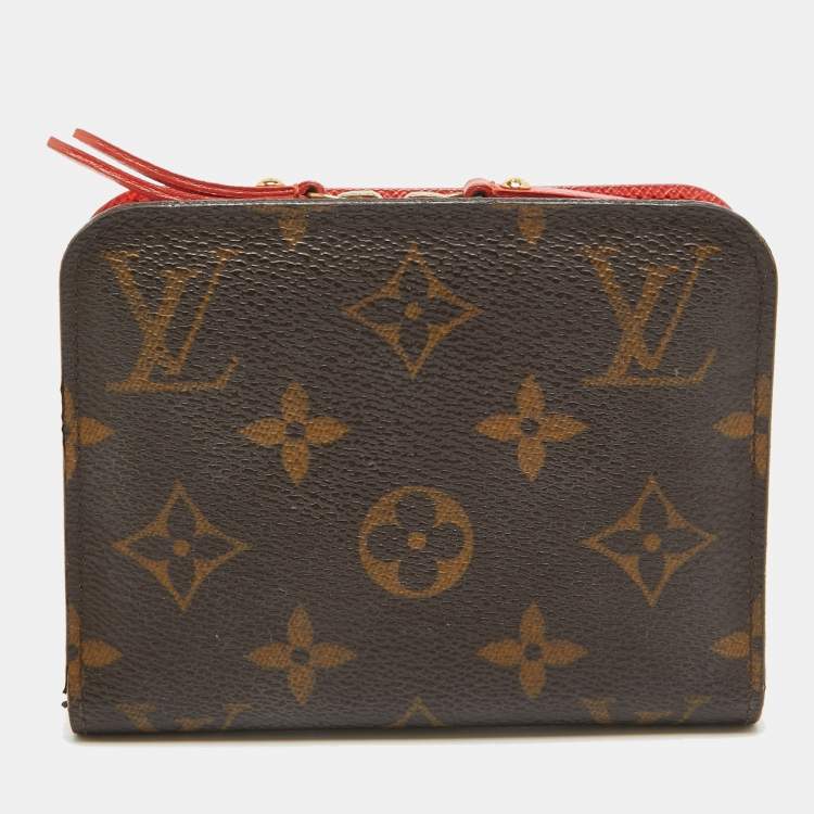 Pre Owned Louis Vuitton Monogram Canvas Fleuri Insolite Compact Wallet