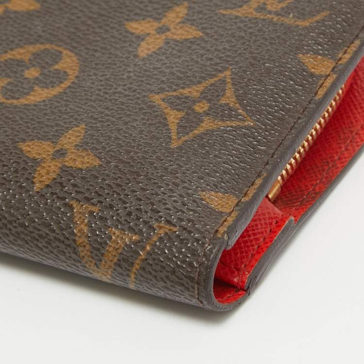 Pre Owned Louis Vuitton Monogram Canvas Fleuri Insolite Compact Wallet