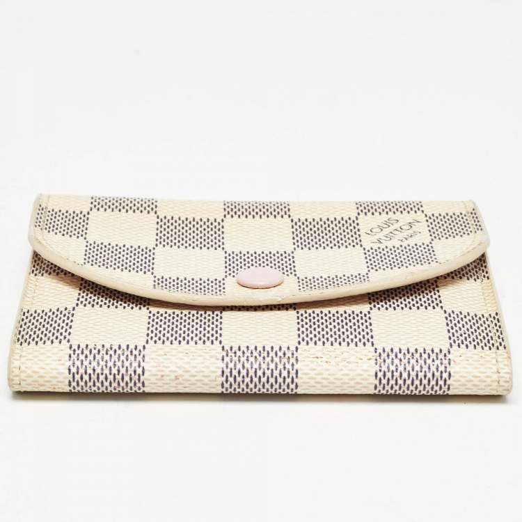 Pre Owned Louis Vuitton Damier Azur Canvas Rosalie Coin Purse