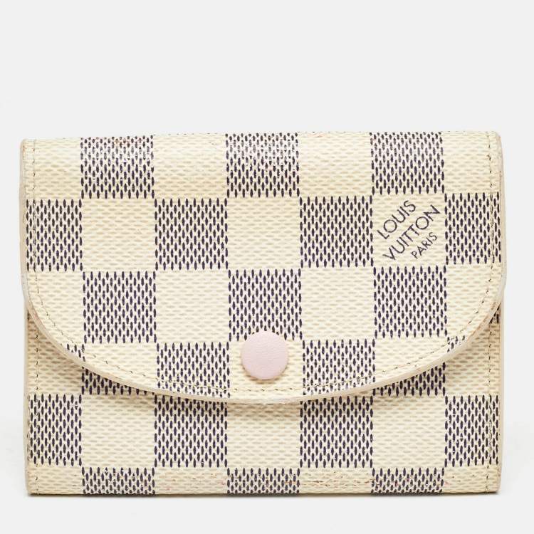 Pre Owned Louis Vuitton Damier Azur Canvas Rosalie Coin Purse