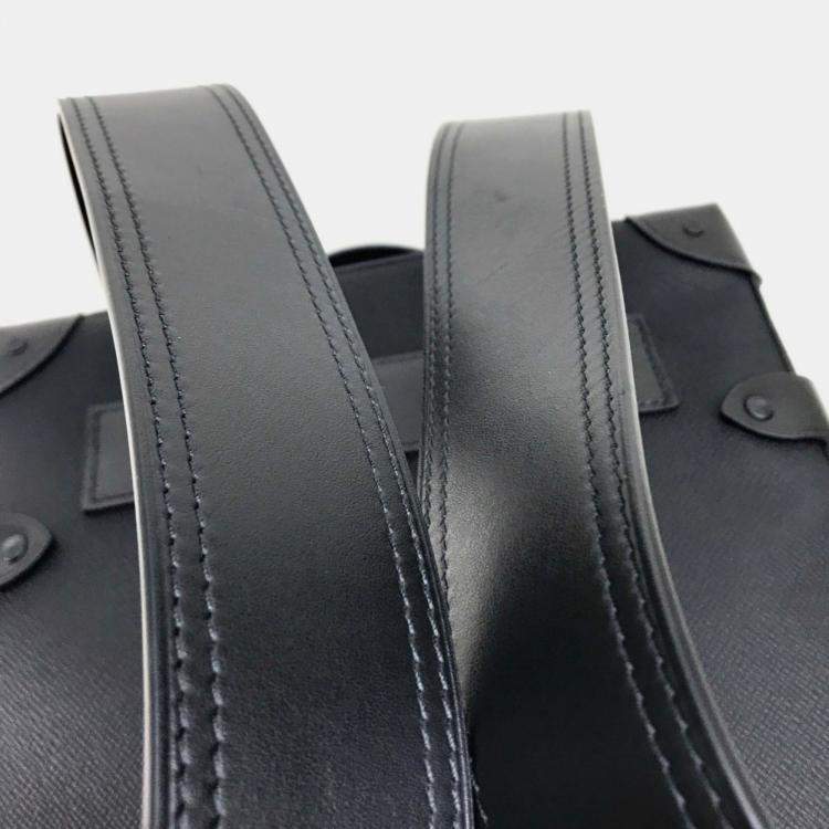 Pre Owned Louis Vuitton Black Leather Taiga Rainbow Backpack