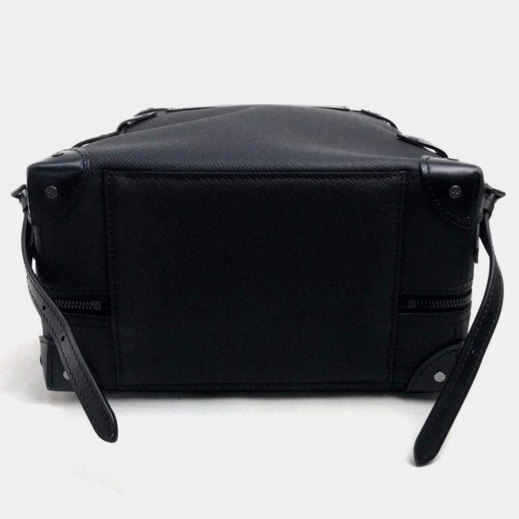 Pre Owned Louis Vuitton Black Leather Taiga Rainbow Backpack