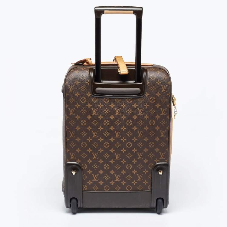 Pre Owned Louis Vuitton Monogram Canvas Business Pegase Legere 55 Luggage