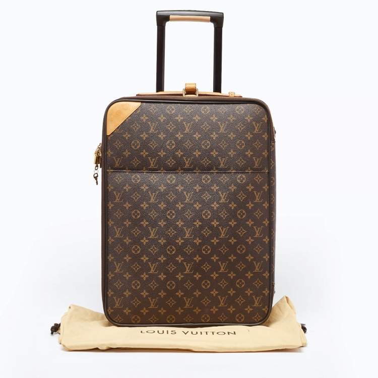 Pre Owned Louis Vuitton Monogram Canvas Business Pegase Legere 55 Luggage