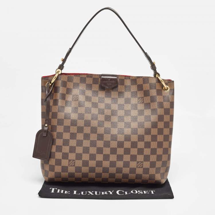 Pre Owned Louis Vuitton Damier Ebene Graceful PM Bag