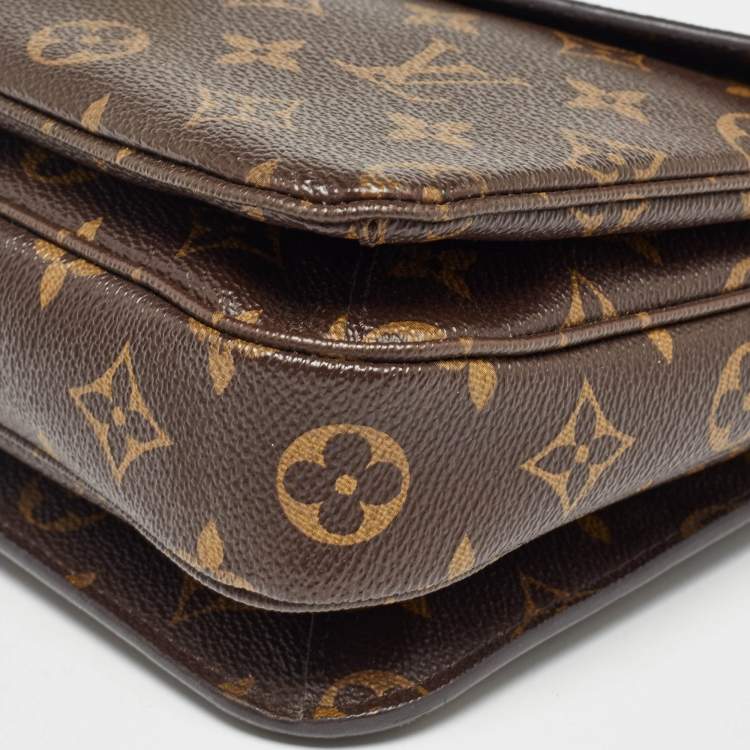 Pre Owned Louis Vuitton Monogram Canvas Pochette Metis Bag
