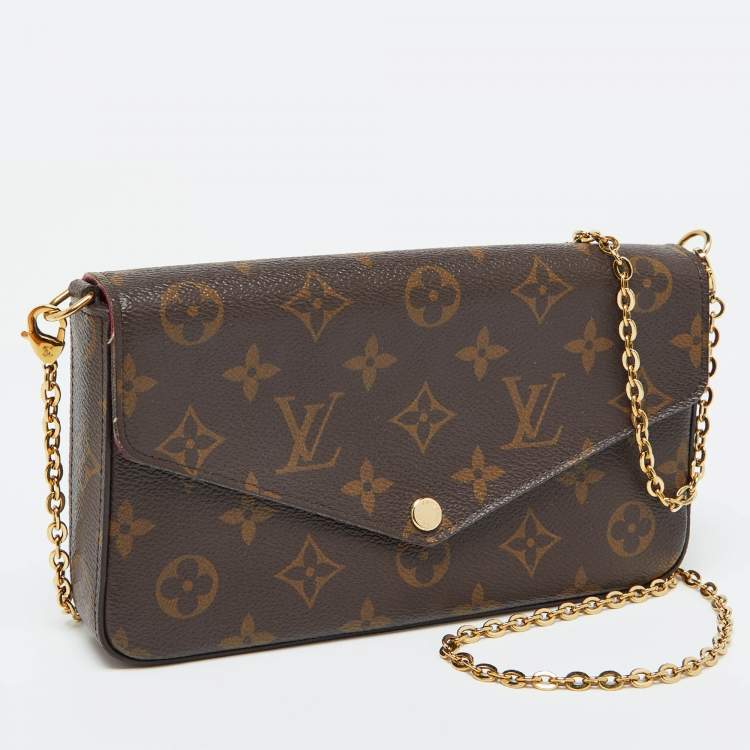 Pre Owned Louis Vuitton Monogram Canvas Felicie Pochette Bag