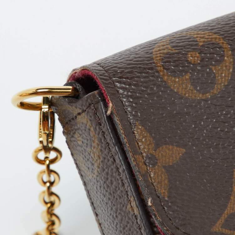 Pre Owned Louis Vuitton Monogram Canvas Felicie Pochette Bag