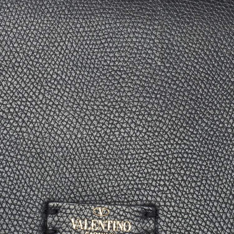 Pre Owned Louis Vuitton Black Leather VSling Flap Clutch
